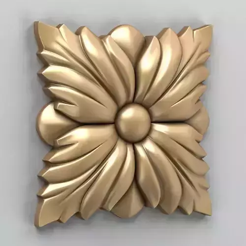 Square rosette 004 3D model