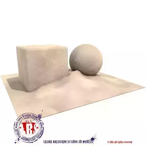 Sand procedural shader 3D model