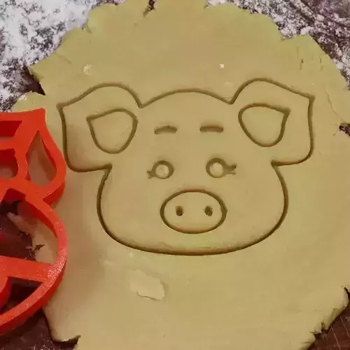 0005 Pigs Face cookie cutter for professional