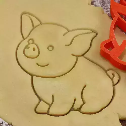 0006 Stamp Pig cookie cutter for professional