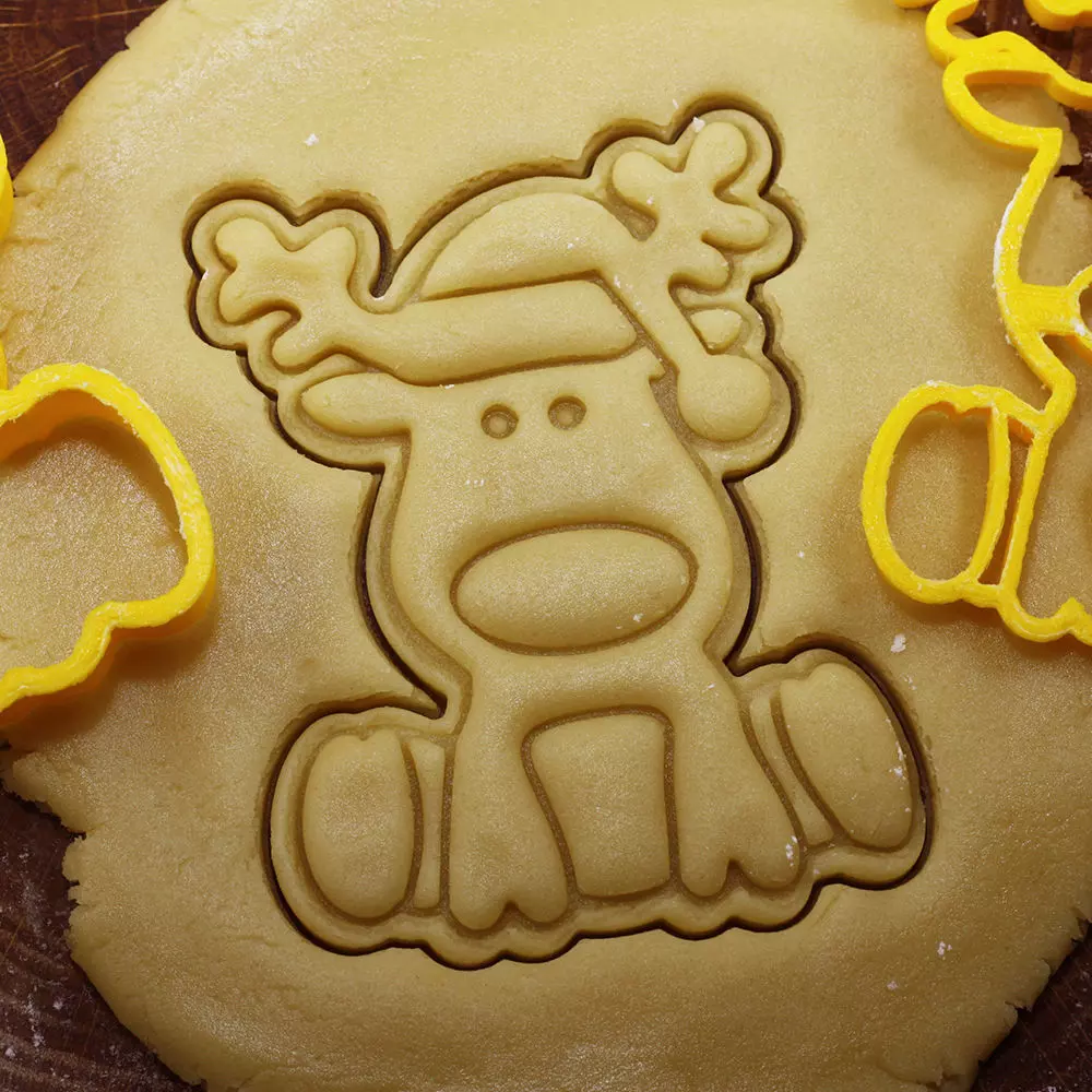 0007 Plunger the Deer Rudolph cookie cutter for professional Free 3D print model_0