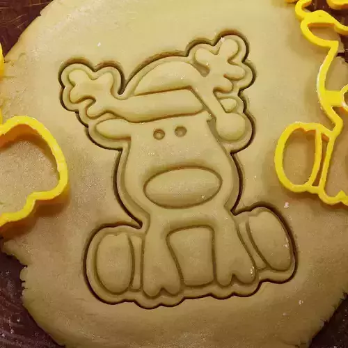 0007 Plunger the Deer Rudolph cookie cutter for professional