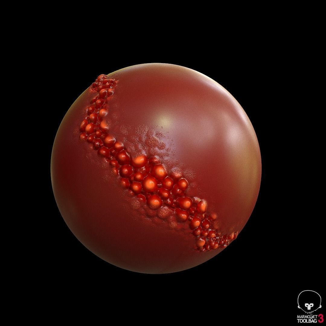 Organic  Shader  for substance painter Low-poly 3D model_2