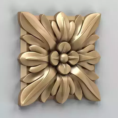Square rosette 006 3D model