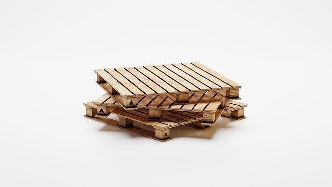 Wood palette Free 3D model