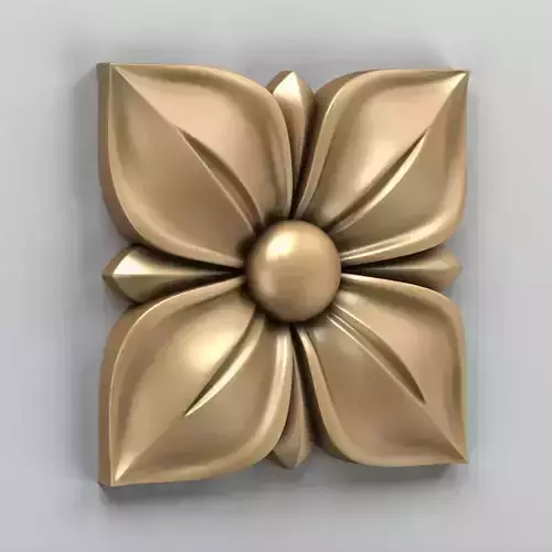 Square rosette 007 3D model