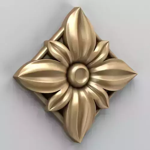 Square rosette 008 3D model