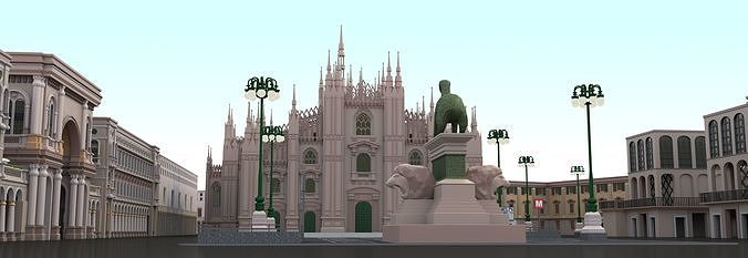 Duomo Milano 3D model 4