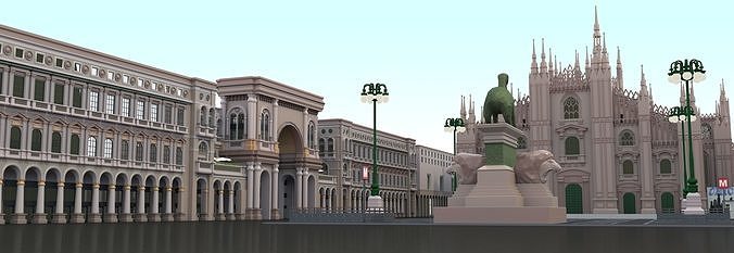 Duomo Milano 3D model 7