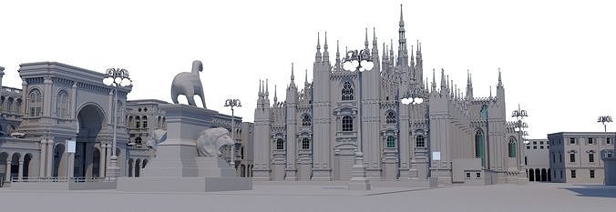 Duomo Milano 3D model 3