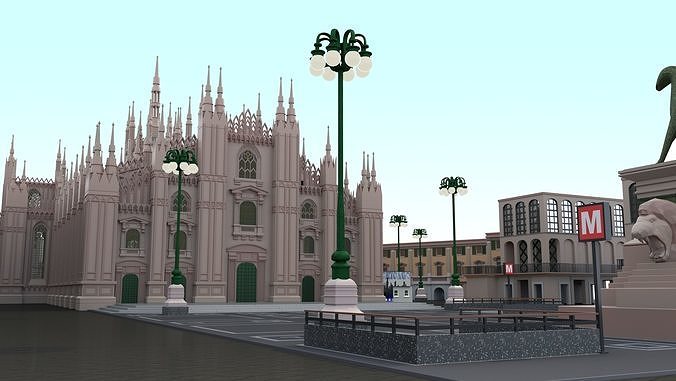 Duomo Milano 3D model 6