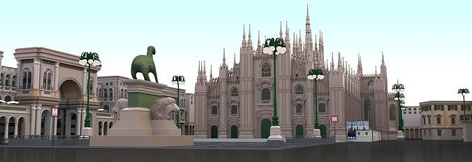 Duomo Milano 3D model 2
