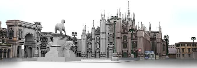 Duomo Milano 3D model 5