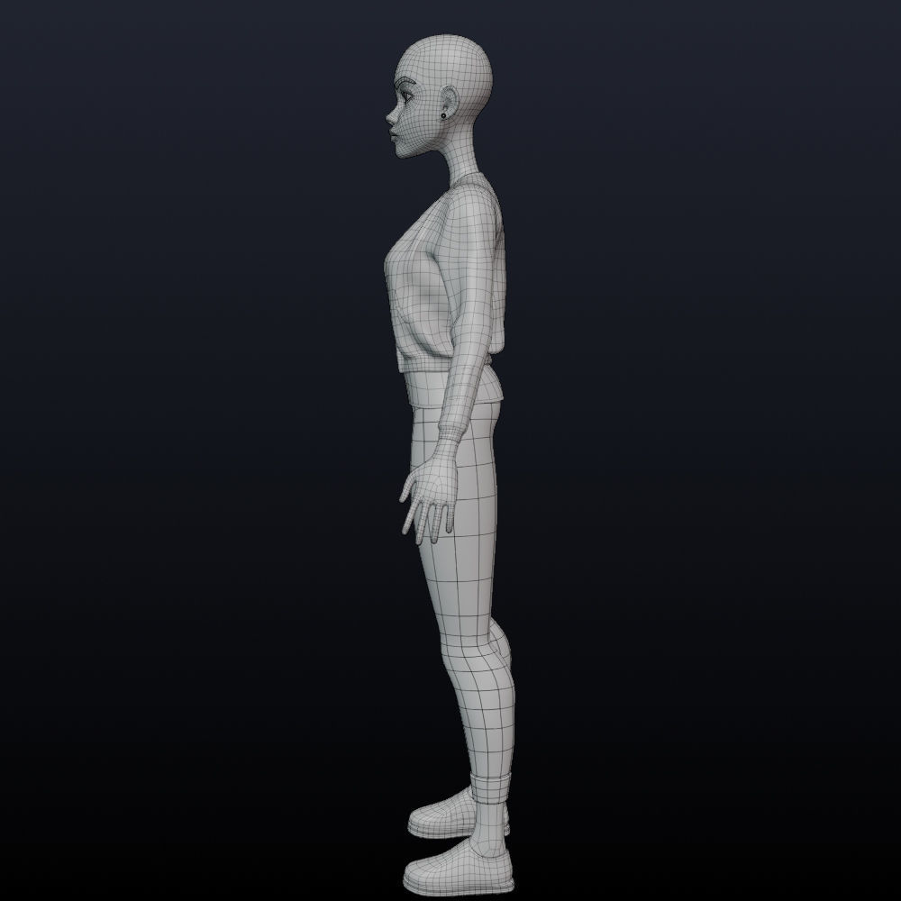 Stylized female 3D model_27