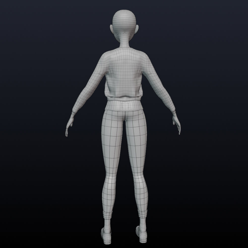Stylized female 3D model_28