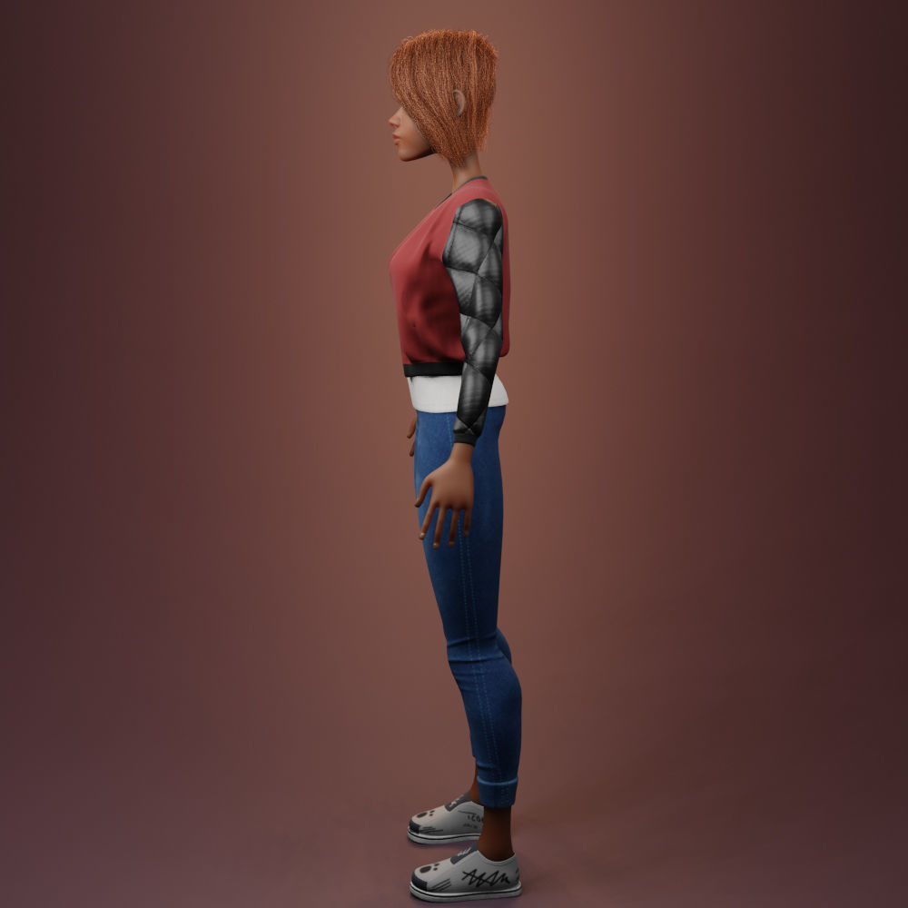Stylized female 3D model_9