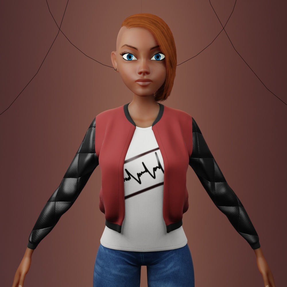 Stylized female 3D model_13