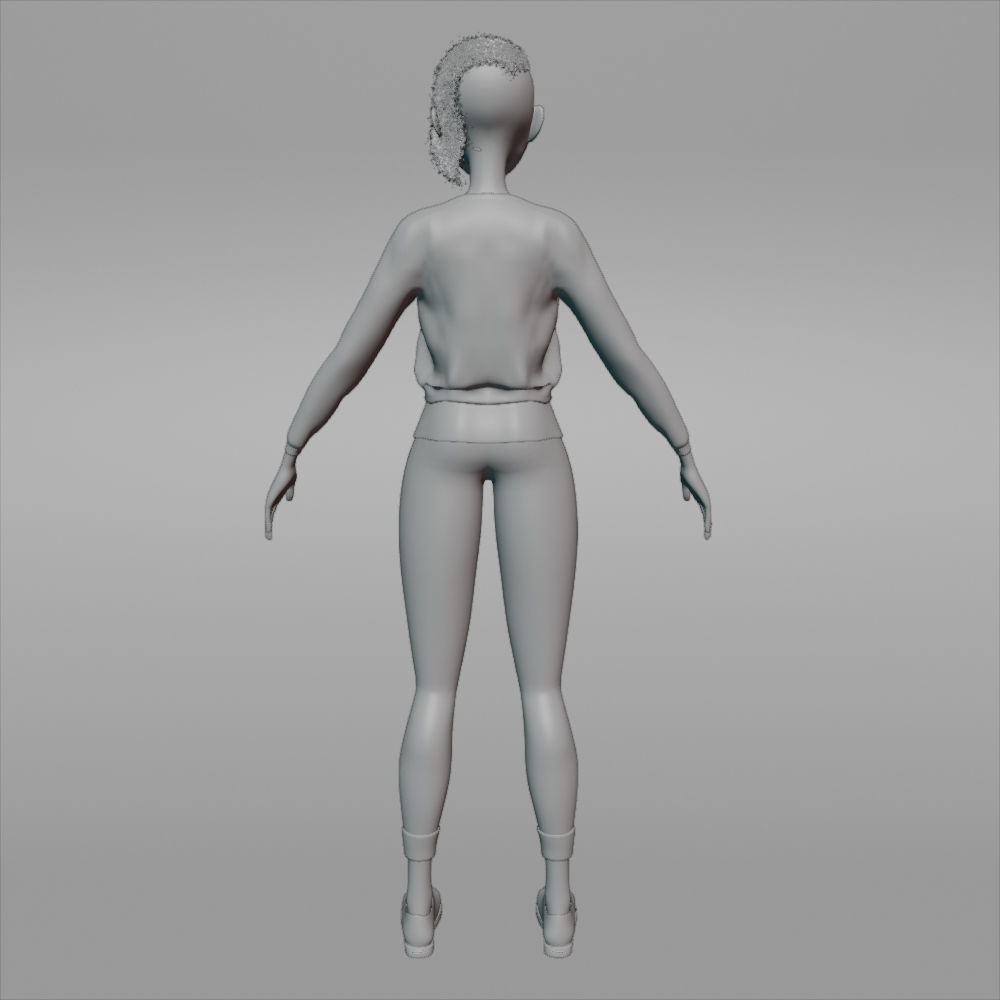 Stylized female 3D model_22