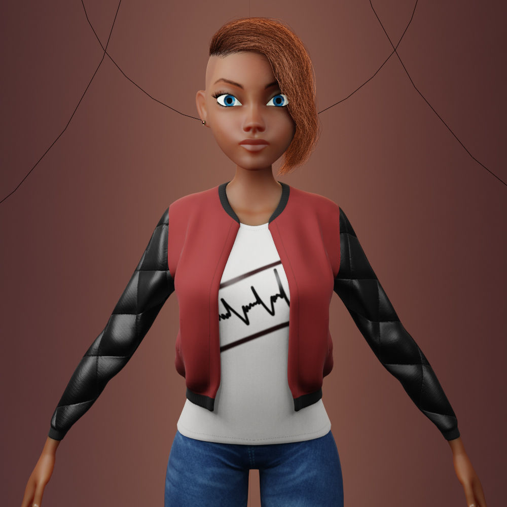 Stylized female 3D model_11