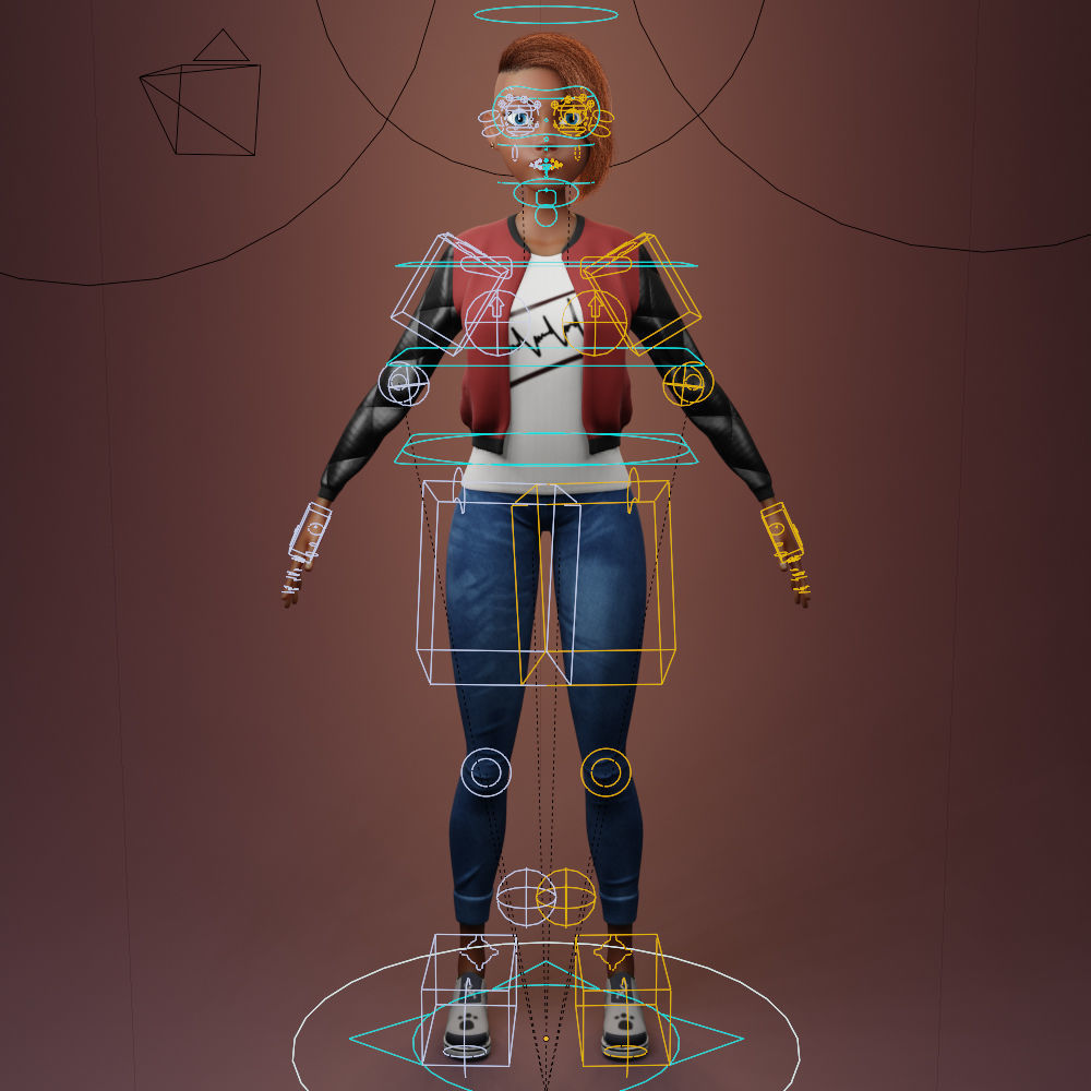 Stylized female 3D model_16