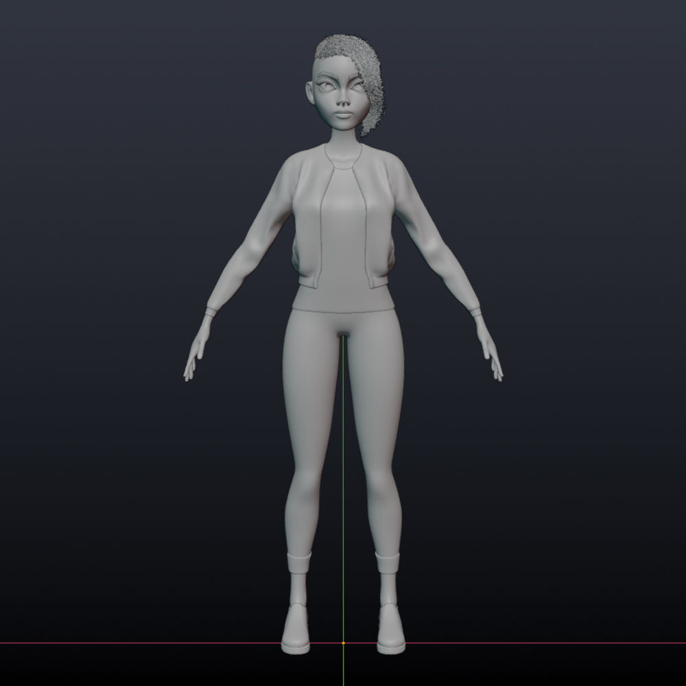 Stylized female 3D model_18