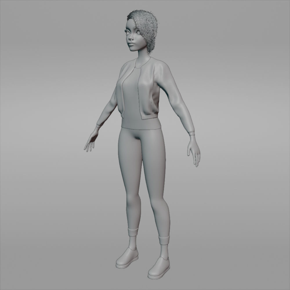 Stylized female 3D model_23
