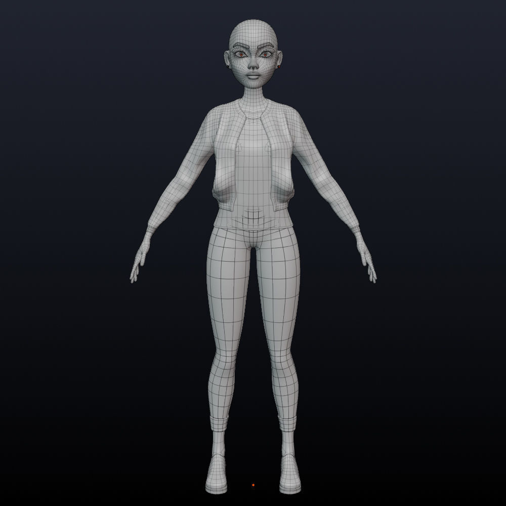 Stylized female 3D model_24