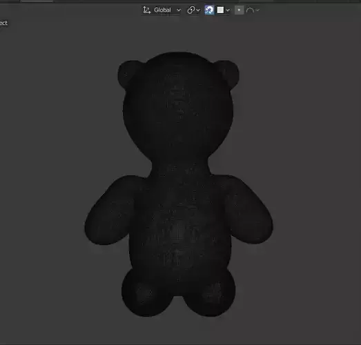 Little Teddy Bear 3D Model high polly