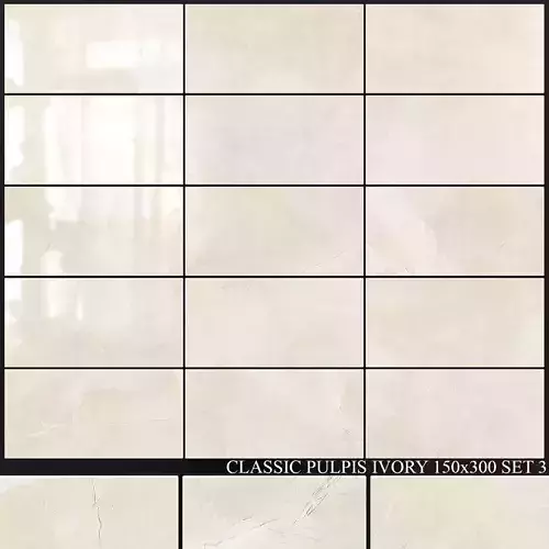 Yurtbay Seramik Classic Pulpis Ivory 150x300 Set 3
