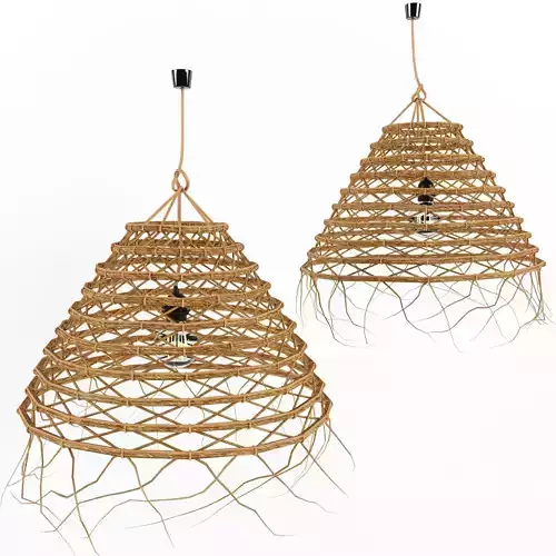 Bamboo Lamp 5 3D model