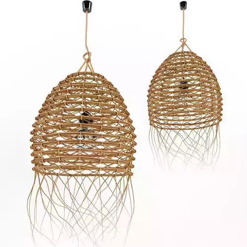 Bamboo Lamp 7 3D model