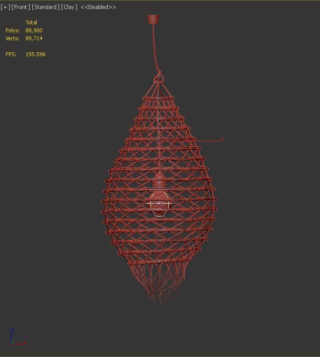 Bamboo Lamp 8 3D model_2