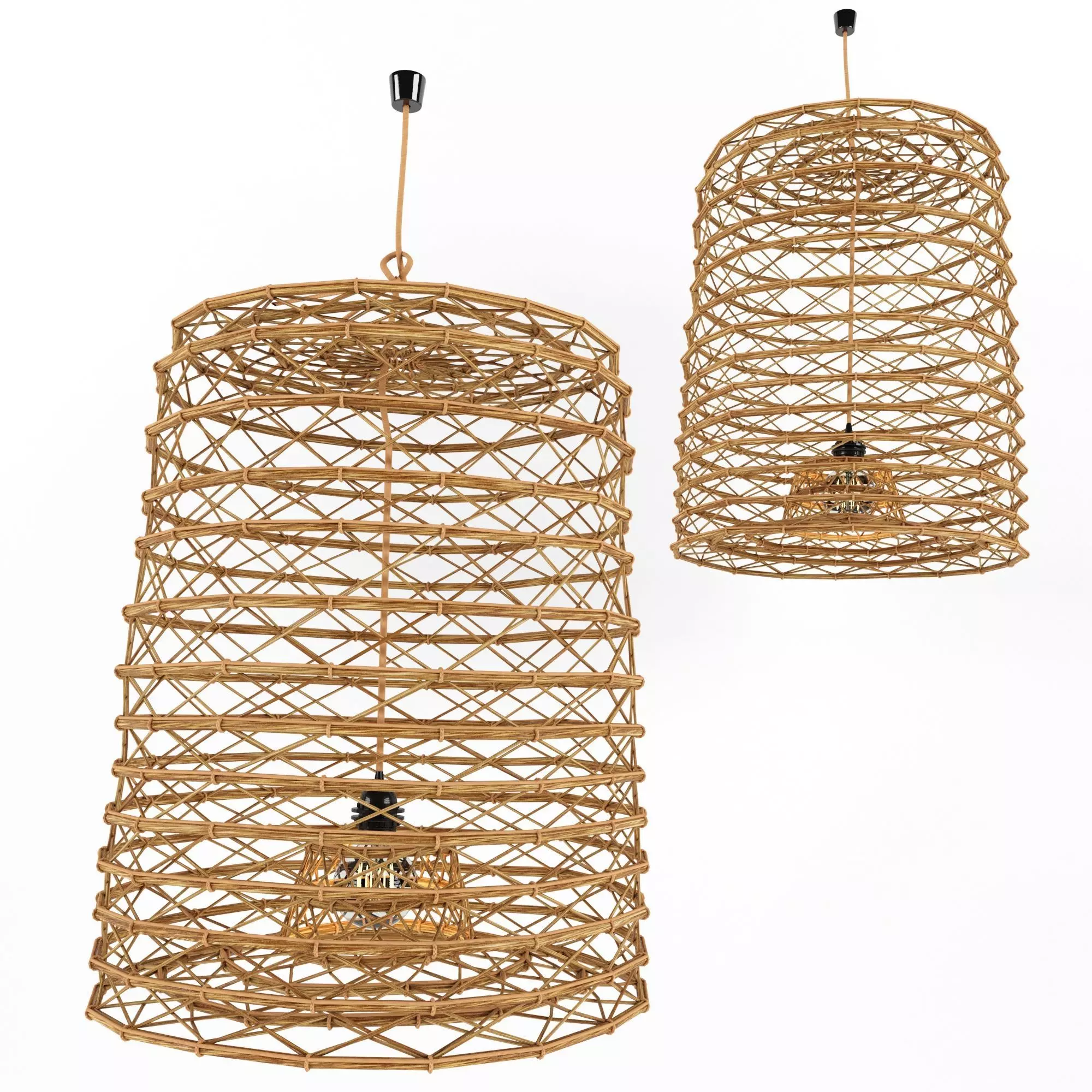 Bamboo Lamp 10 3D model_0