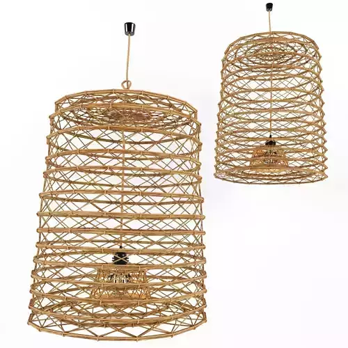 Bamboo Lamp 10 3D model