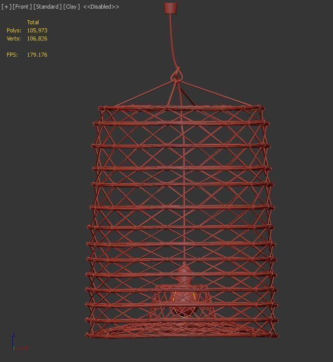 Bamboo Lamp 10 3D model_2