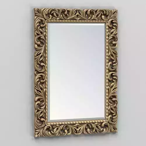 Rectangle mirror frame 001 3D model