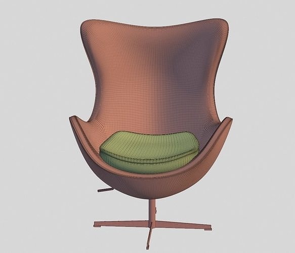 Egg Chair 3D model 7