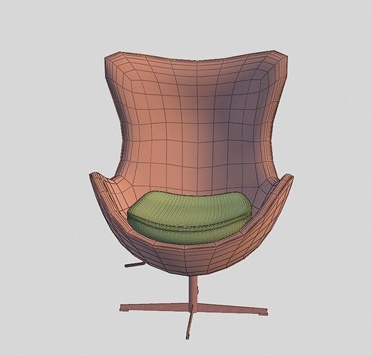 Egg Chair 3D model 5