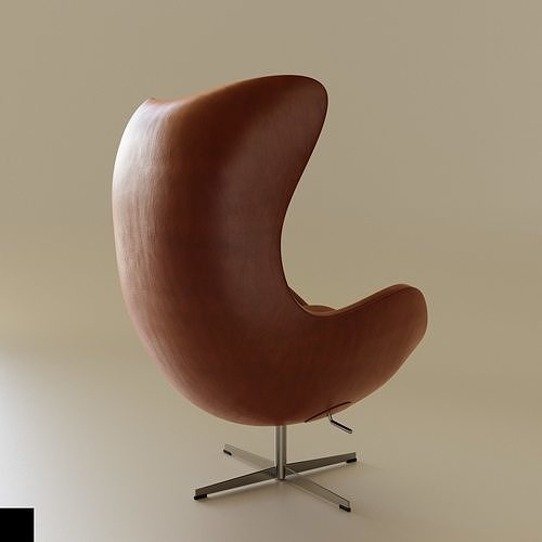 Egg Chair 3D model 2