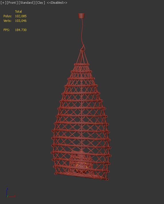 bamboo lamp 11 3D model_2