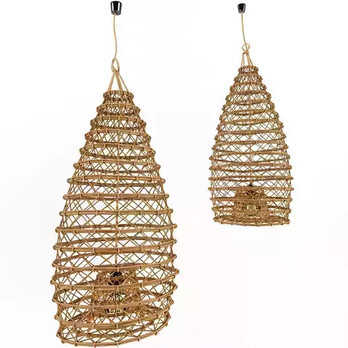 bamboo lamp 11 3D model