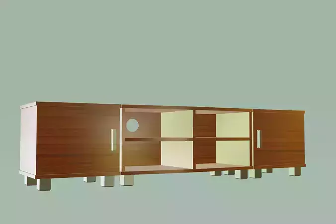 Wood Entertainment Unit Cabinet