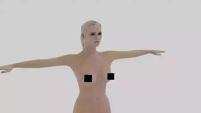 High detail female model