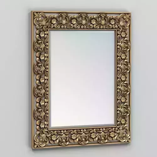 Rectangle mirror frame 002 3D model