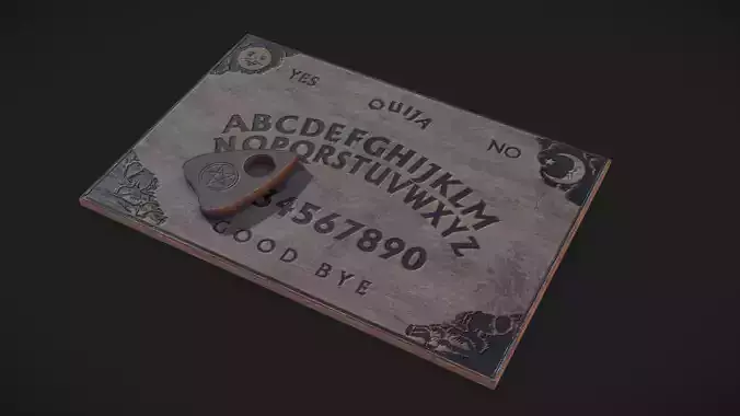 Spirit Board - Ouija Low-poly 3D model