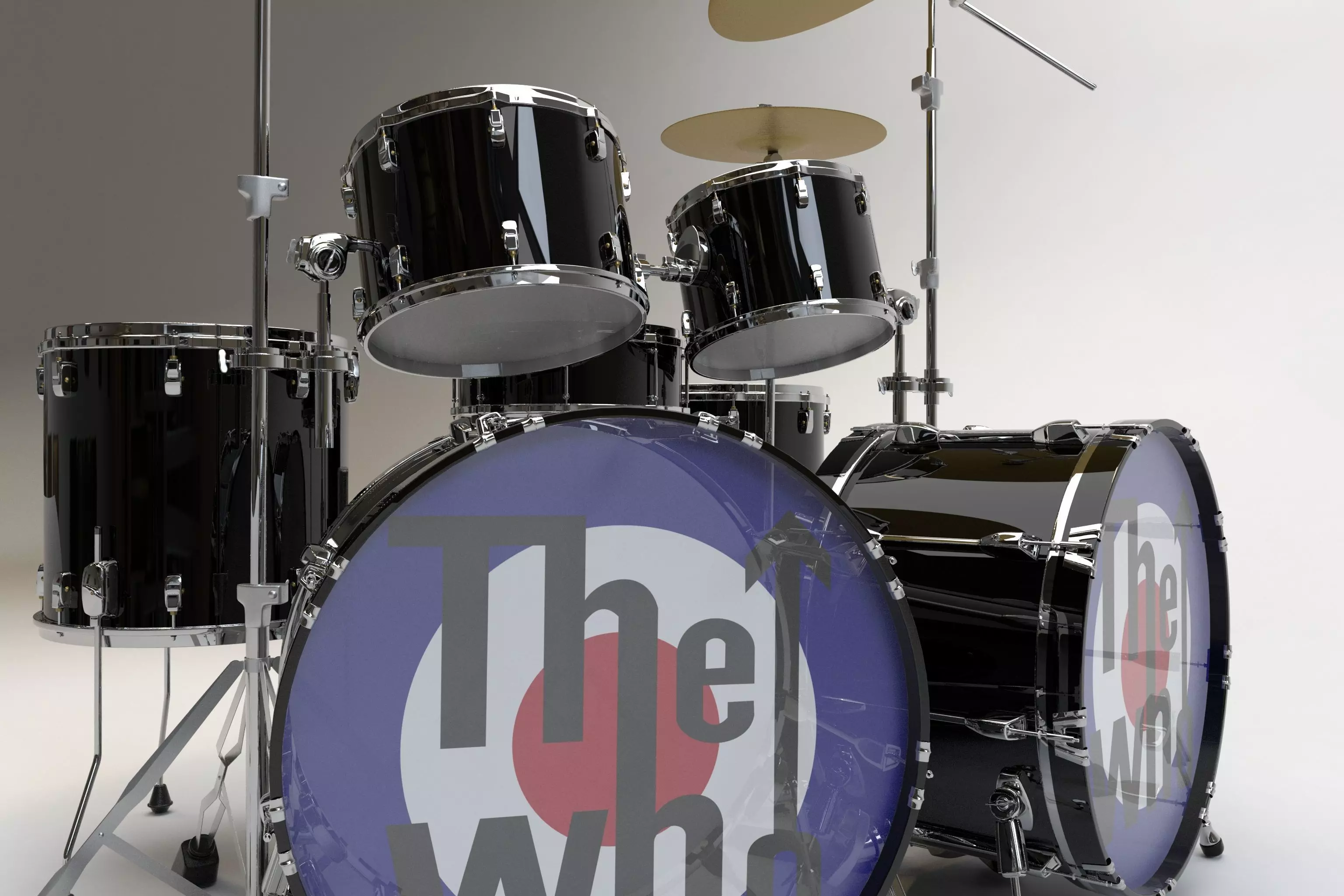 Drum kit 3D model