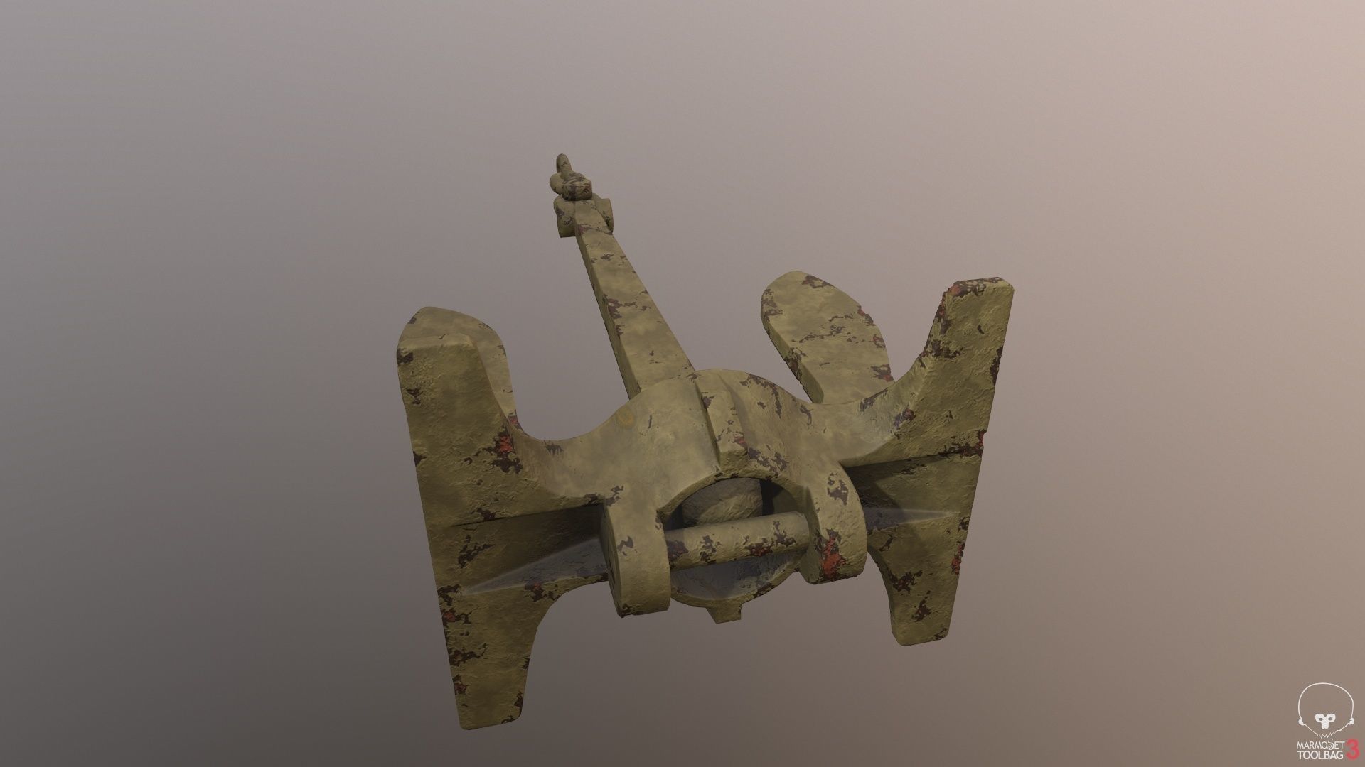 Baldt anchor Low-poly 3D model_14