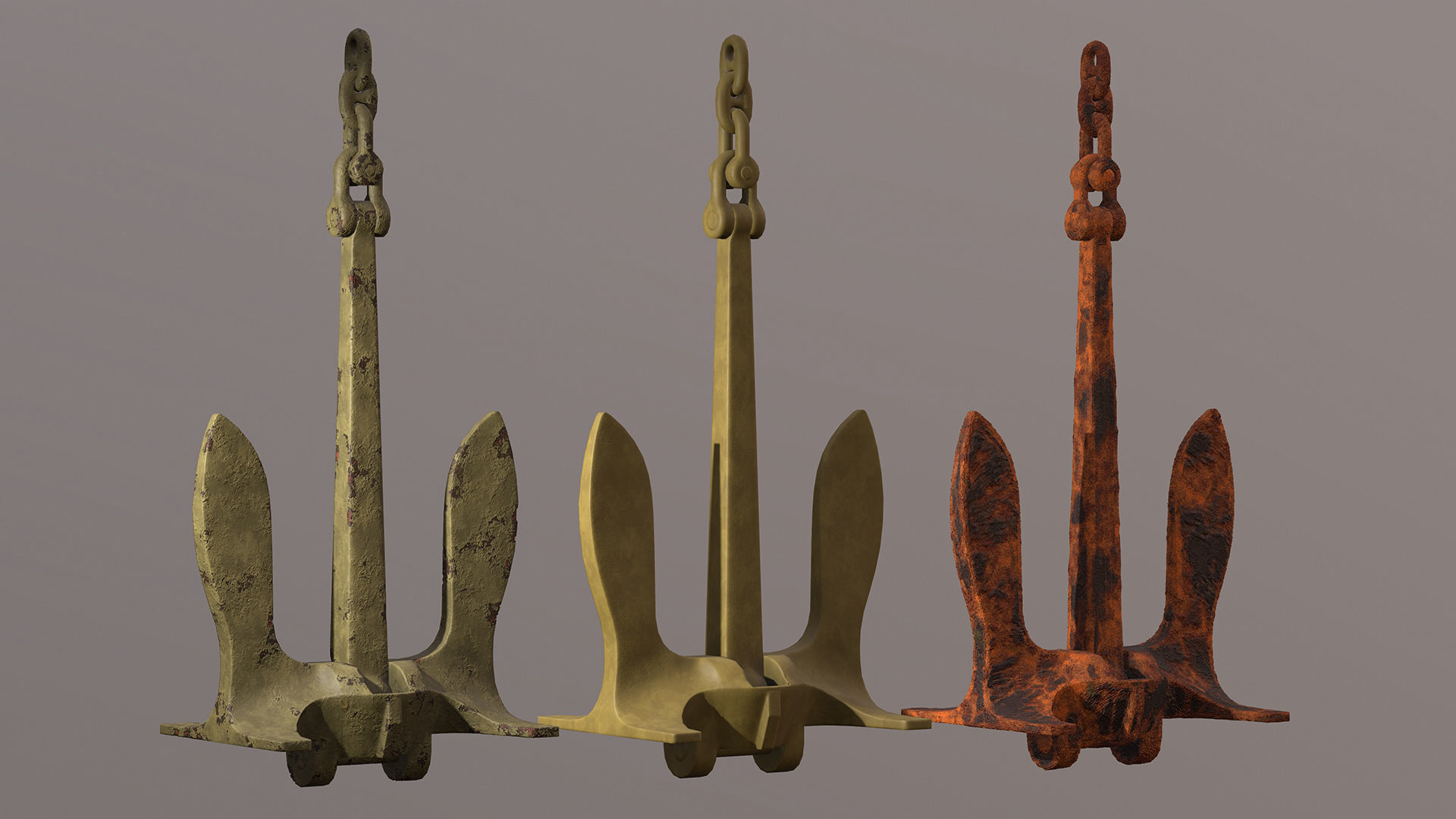 Baldt anchor Low-poly 3D model_17