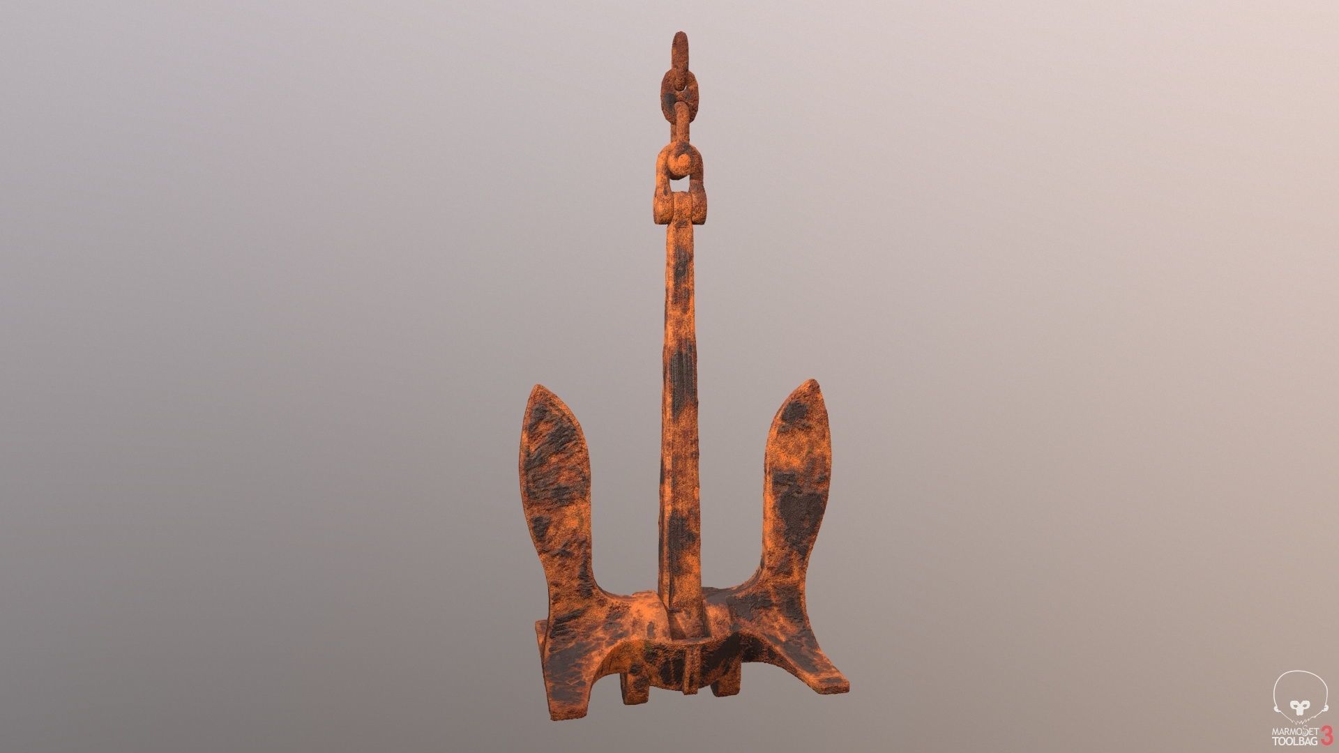 Baldt anchor Low-poly 3D model_7