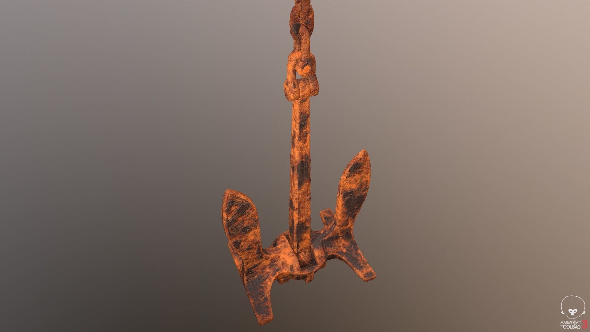 Baldt anchor Low-poly 3D model_12